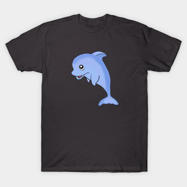 Cute Dolphin T-Shirt by KissedbyNature